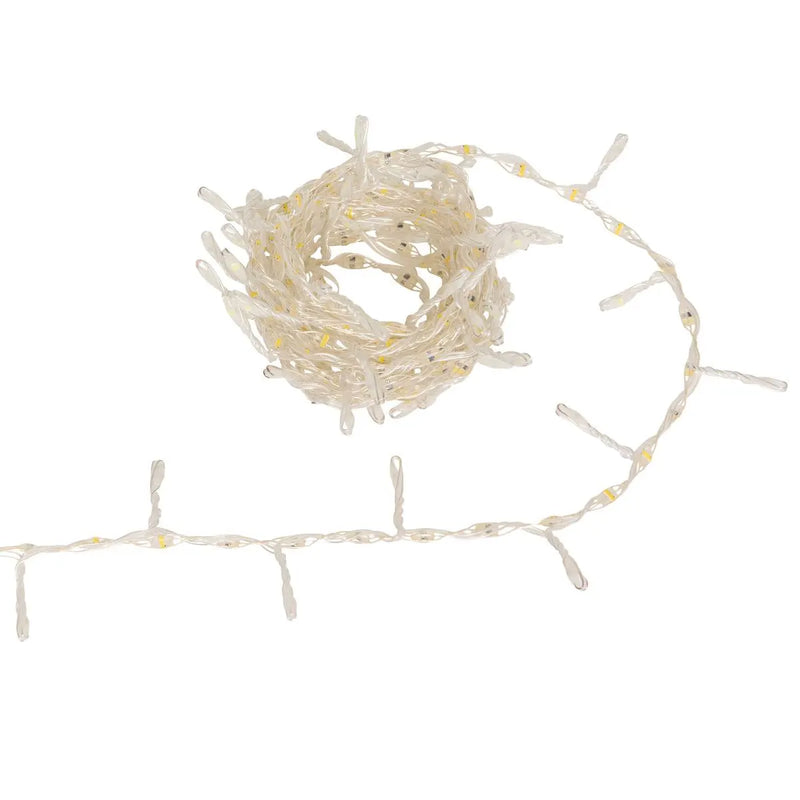 Filo Luci Argentato 300 LED Bianco Classico 4 mt