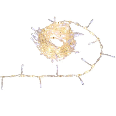 Filo Luci Argentato 300 LED Bianco Classico 4 mt