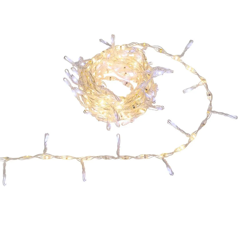 Filo Luci Argentato 300 LED Bianco Classico 4 mt