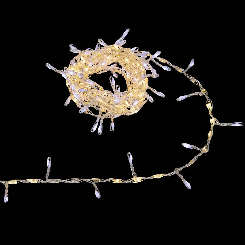 Filo Luci Argentato 300 LED Bianco Classico 4 mt