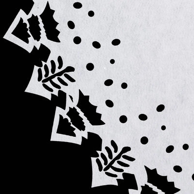 Copri Base per Albero con Centrino Bianco 100 cm