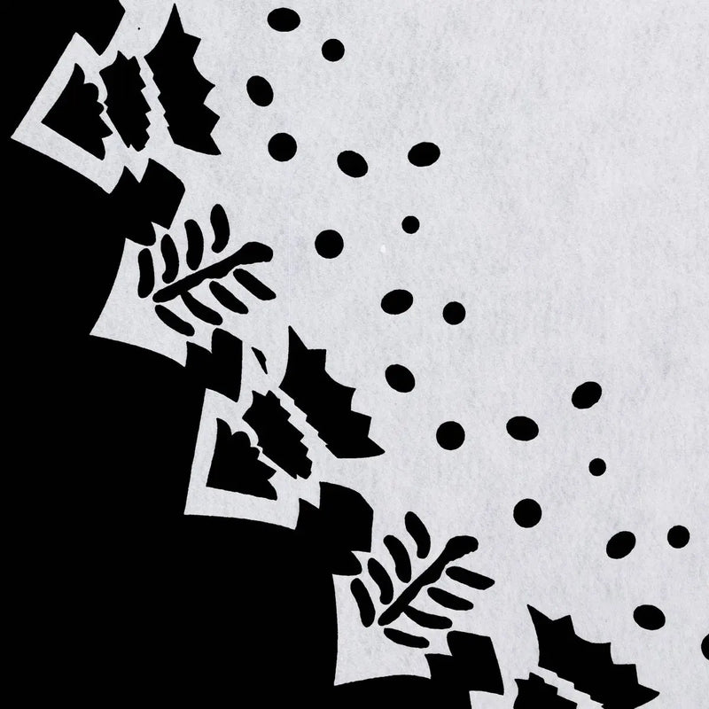 Copri Base per Albero con Centrino Bianco 100 cm