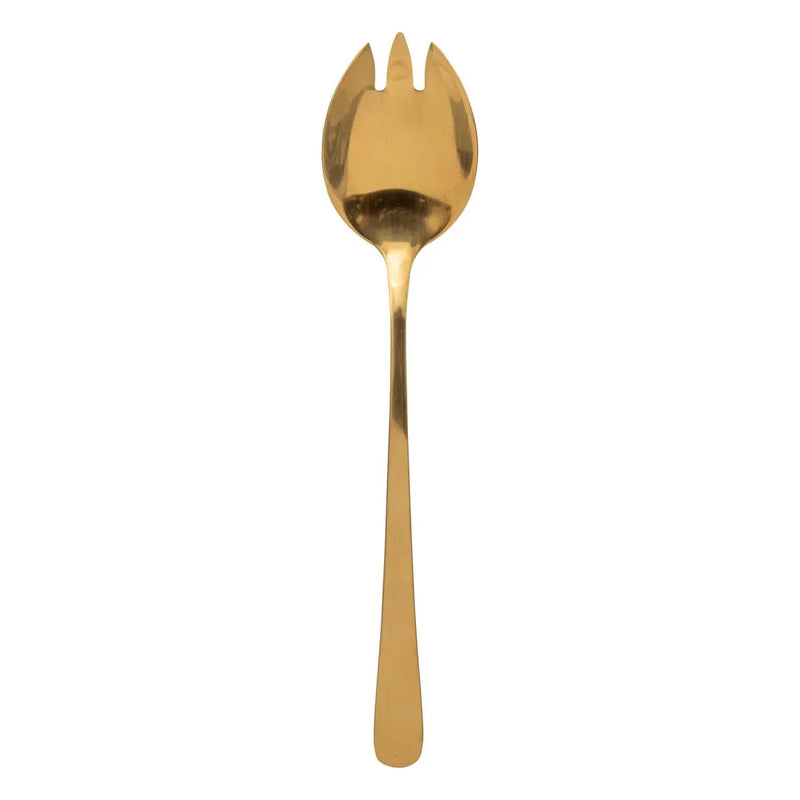 Set Posate da Insalata in Icciaio Inox Gold - 2 pezzi