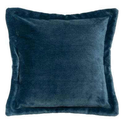 Cuscino di Flanella Cuddly Blu Mare 53 x 53 cm