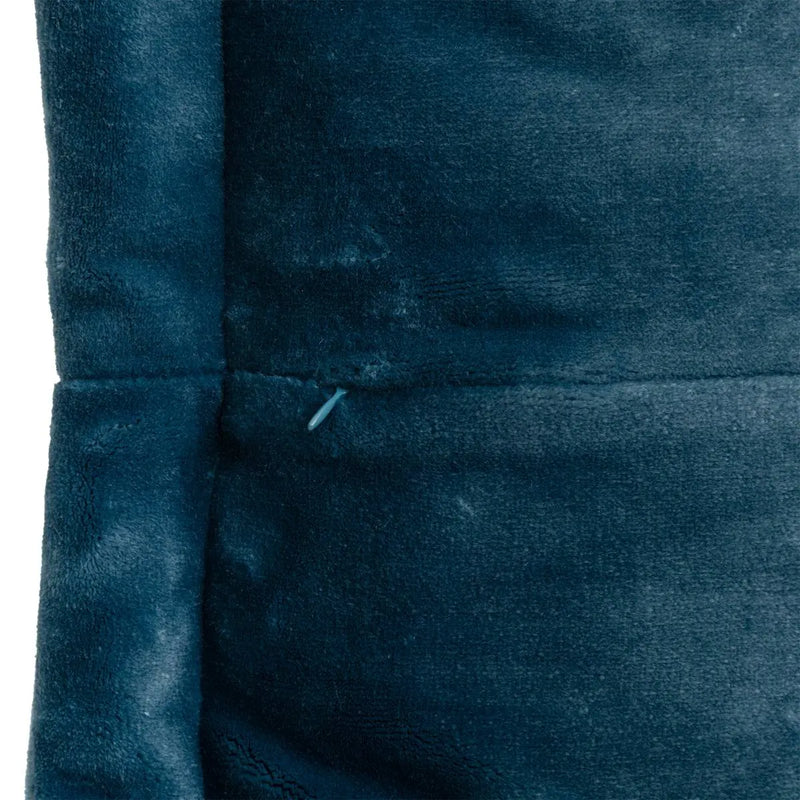 Cuscino di Flanella Cuddly Blu Mare 53 x 53 cm