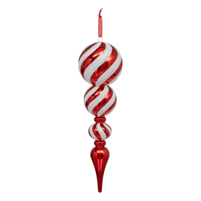 Pendaglio in PVC Rosso e Bianco 35 cm
