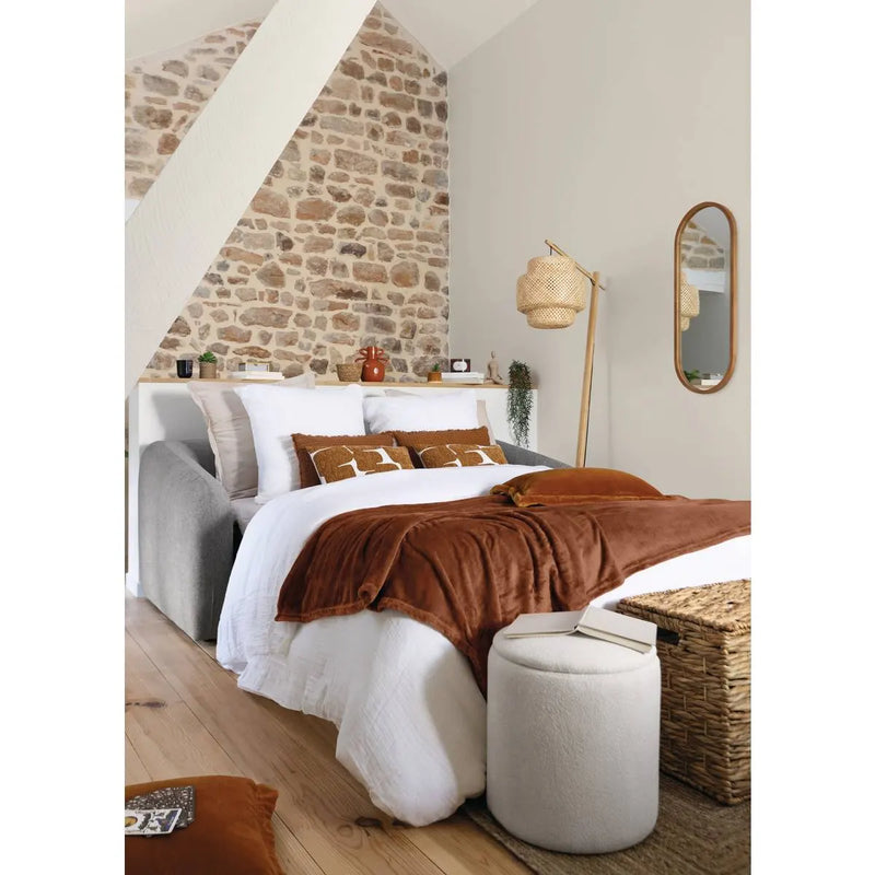 Cuscino di Flanella Cuddly Giallo Cumino 53 x 53 cm