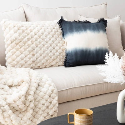 Cuscino Adriel in Pelliccia Beige 38 x 58 cm