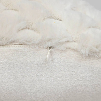 Cuscino Adriel in Pelliccia Beige 38 x 58 cm