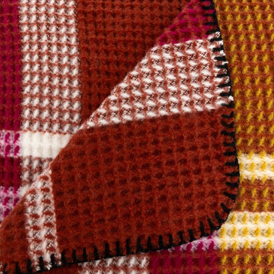 Plaid Owen in Tessuto Tartan Terracotta 130 x 180 cm