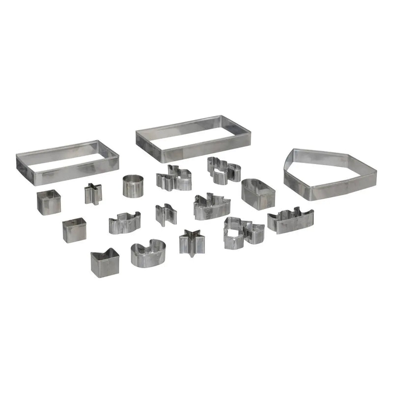 Formine per Biscotti XMAS Home in Metallo 24 x 18 cm - 18 pezzi