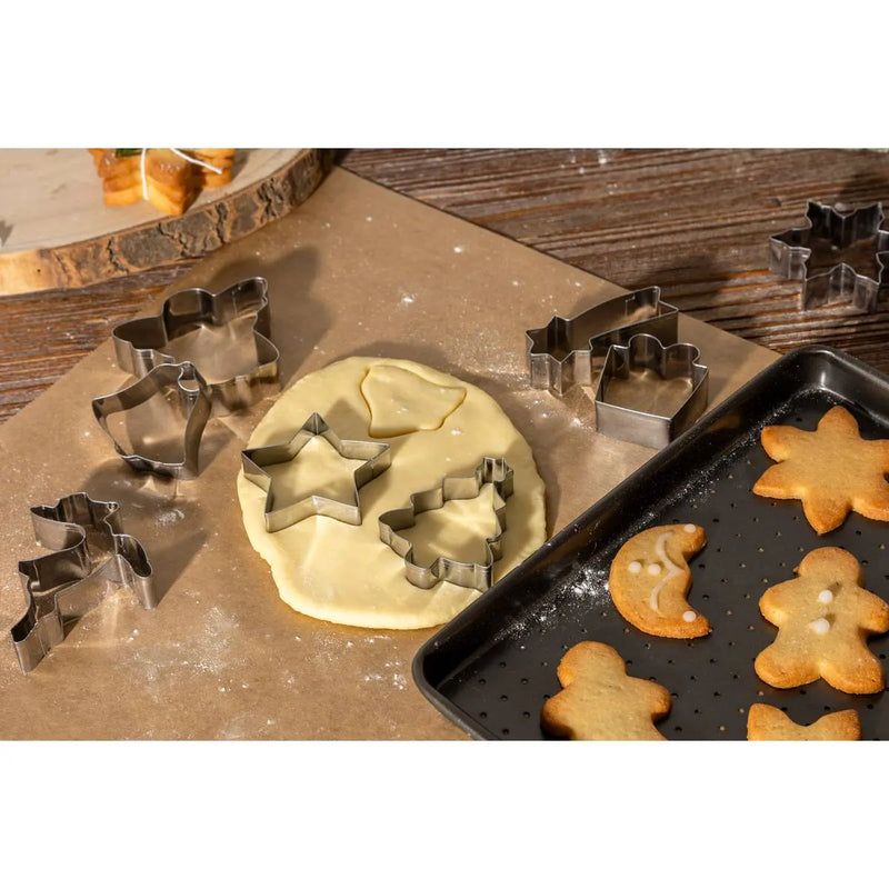 Formine per Biscotti XMAS in Metallo 13 cm - 18 pezzi