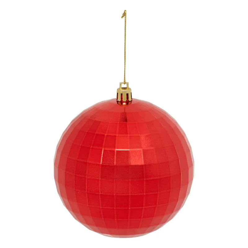 Sfera Specchio in Polistirolo Rosso 10 cm