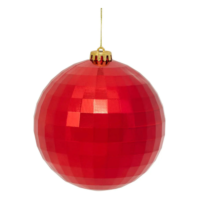 Sfera Specchio in Polistirolo Rosso 15 cm