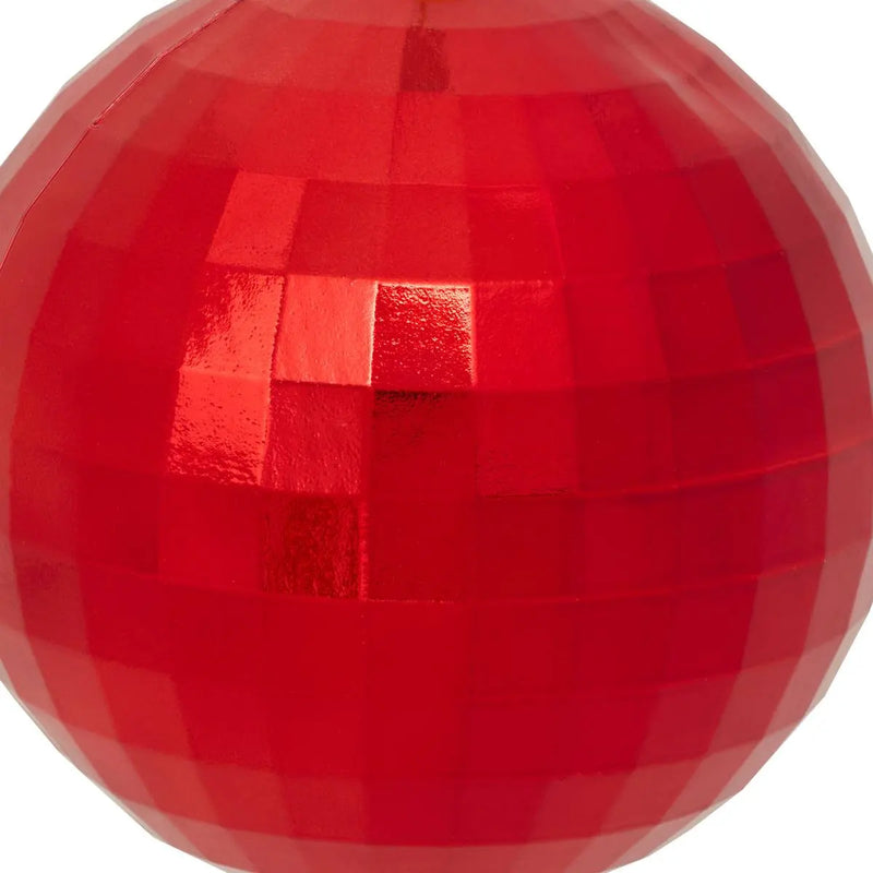 Sfera Specchio in Polistirolo Rosso 15 cm