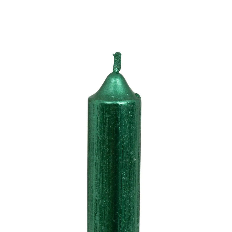 Candele Stelo Lucenti Verde 25 cm - 4 pezzi