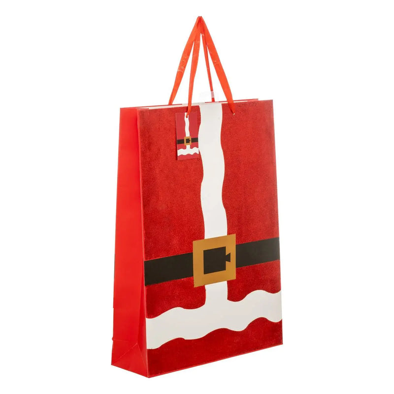 Borsa in Carta Abito Babbo Rosso e Bianco 33 x 10 x 45,5 cm
