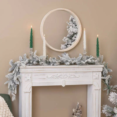 Candele Stecca Abete Bianco 25 cm - 2 pezzi
