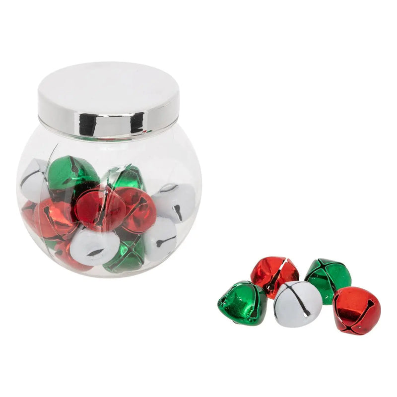 Campanelli in Metallo con Barattolo Multicolor - 24 pezzi