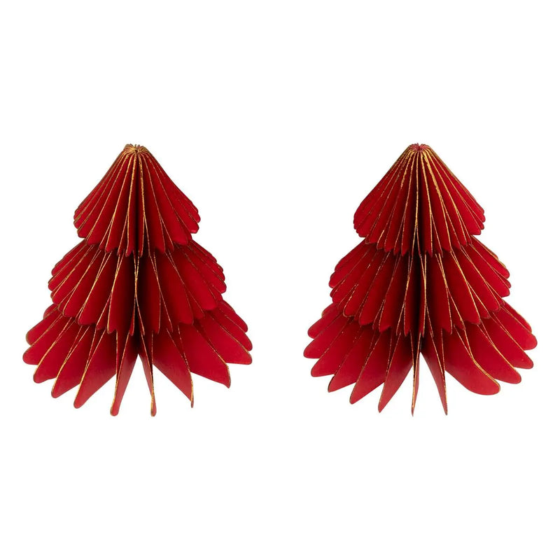 Segnaposto in Carta Abete Rosso 6 x 6 cm - 2 pezzi