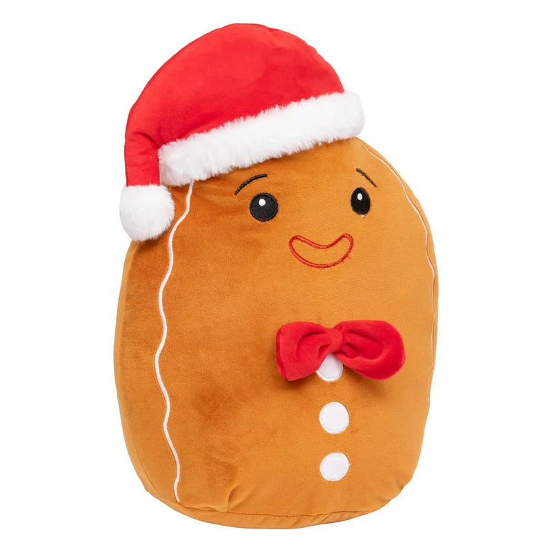 Cuscino Peluche Squishy Pan di Zenzero Marrone 35 cm