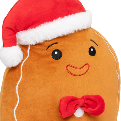 Cuscino Peluche Squishy Pan di Zenzero Marrone 35 cm