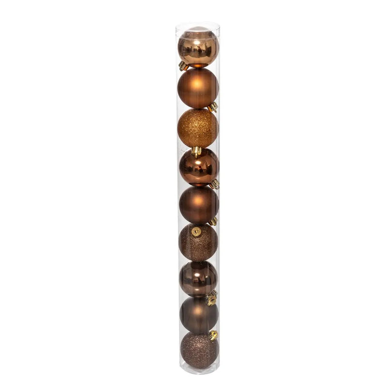 Sfera in PVC Bronzo 6 cm - 9 pezzi