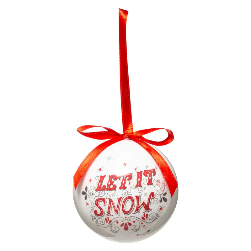 Sfera in PVC Let It Snow 75 mm