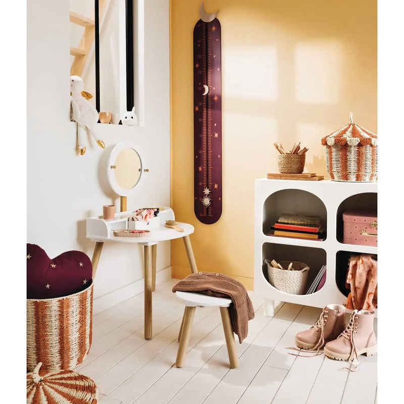 Contenitore per Giocattoli in Raffia a Righe Piccolo