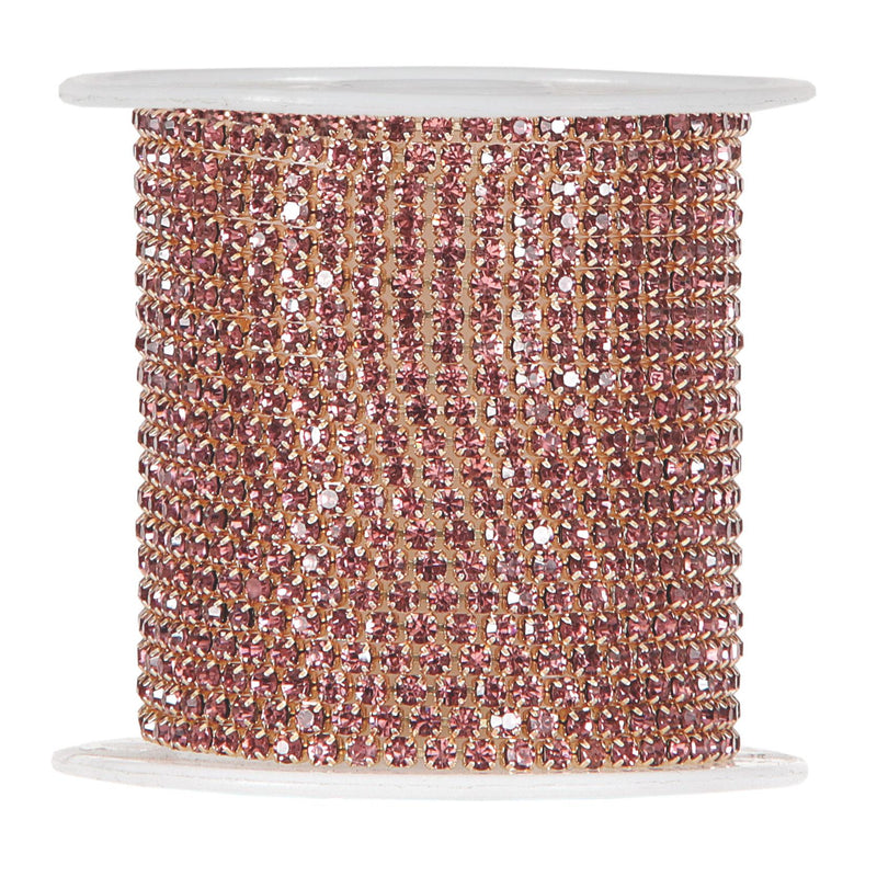 Filo Strass Fucsia 3 mm x 3 mt