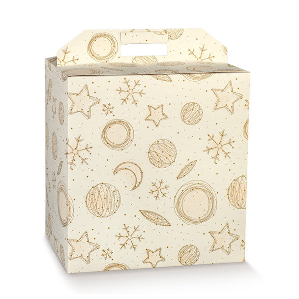 Scatola Portapanettone + Bottiglia White Universe 305 x 225 x 350 mm