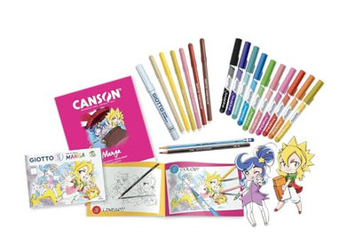 Giotto Art Lab Kit Manga CHIBI con Guida Creativa - Set Disegno Manga