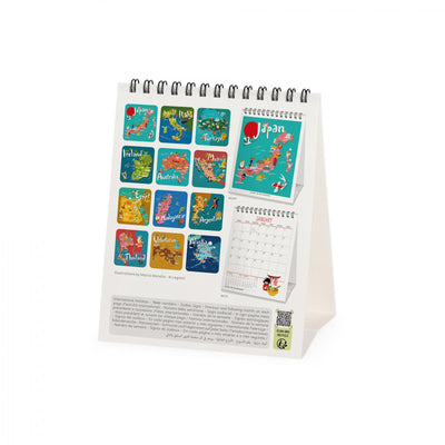 Calendario da Tavolo 2025 - Let's Travel The World - 12 x 14,5 cm