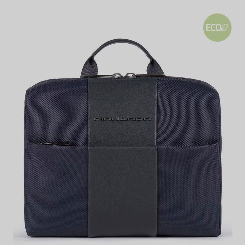 Necessaire da Viaggio Piquadro in Tessuto Riciclato con Gancio Brief 2 Blu