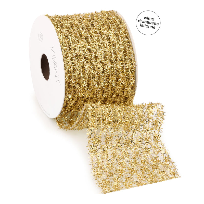 Nastro Rete Amaze Oro 63 mm x 5 mt
