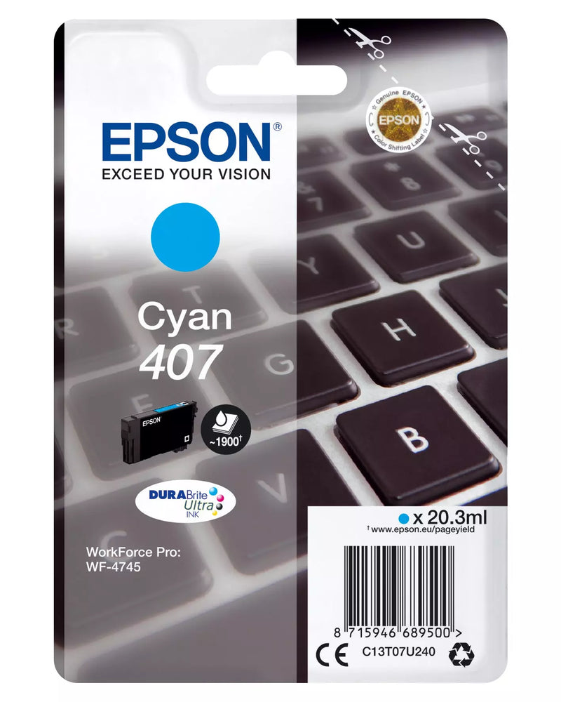 Cartuccia Originale Epson 407 L Ciano