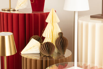 Alzata in Carta con Base in PVC Rosso 20 x 30 cm