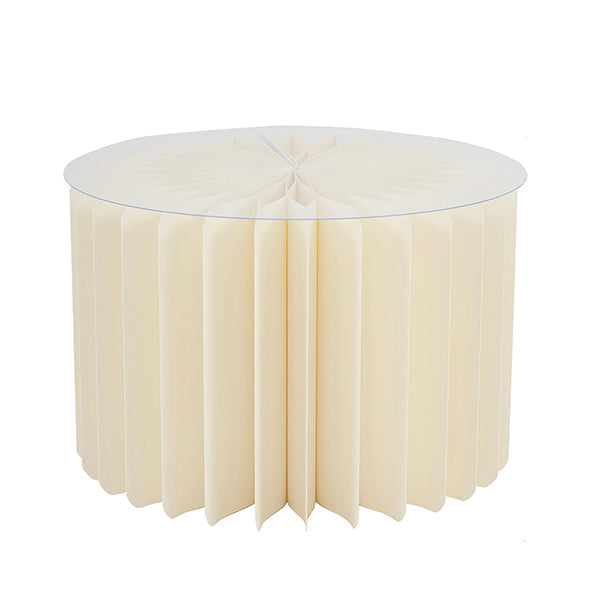 Alzata in Carta con Base in PVC Avorio 20 x 30 cm