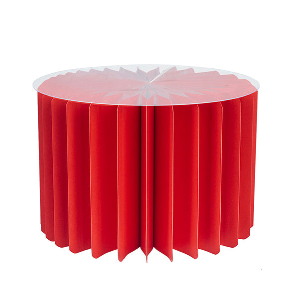 Alzata in Carta con Base in PVC Rosso 20 x 30 cm