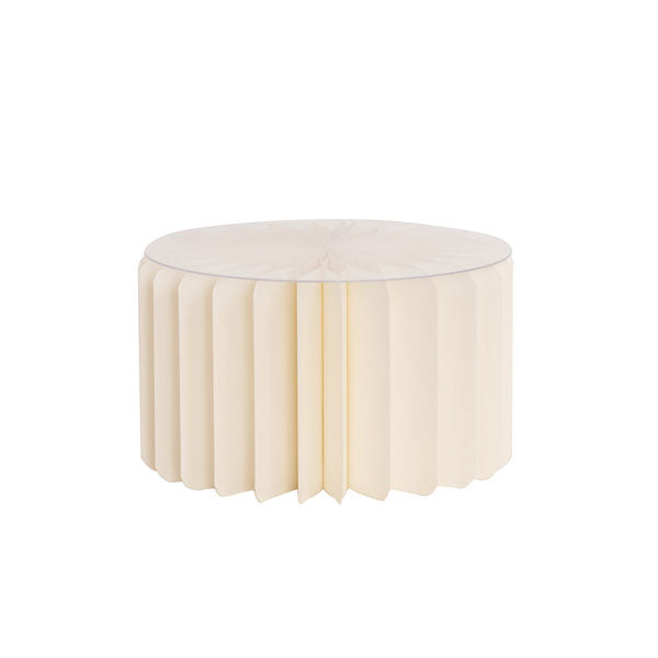 Alzata in Carta con Base in PVC Avorio 20 x 12 cm