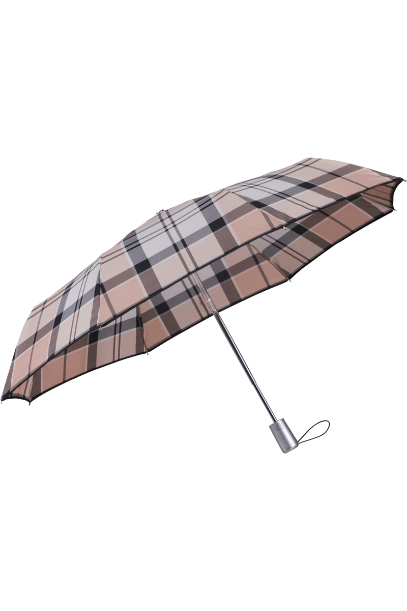 Ombrello Samsonite Alu Drop S con Apertura e Chiusura Automatica Beige Check