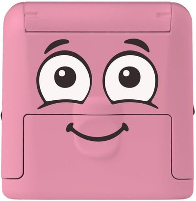Set Timbrino DIY Marky Personalizzabile per Bambini per Tessuti 38 x 14 mm Rosa - 4 pezzi