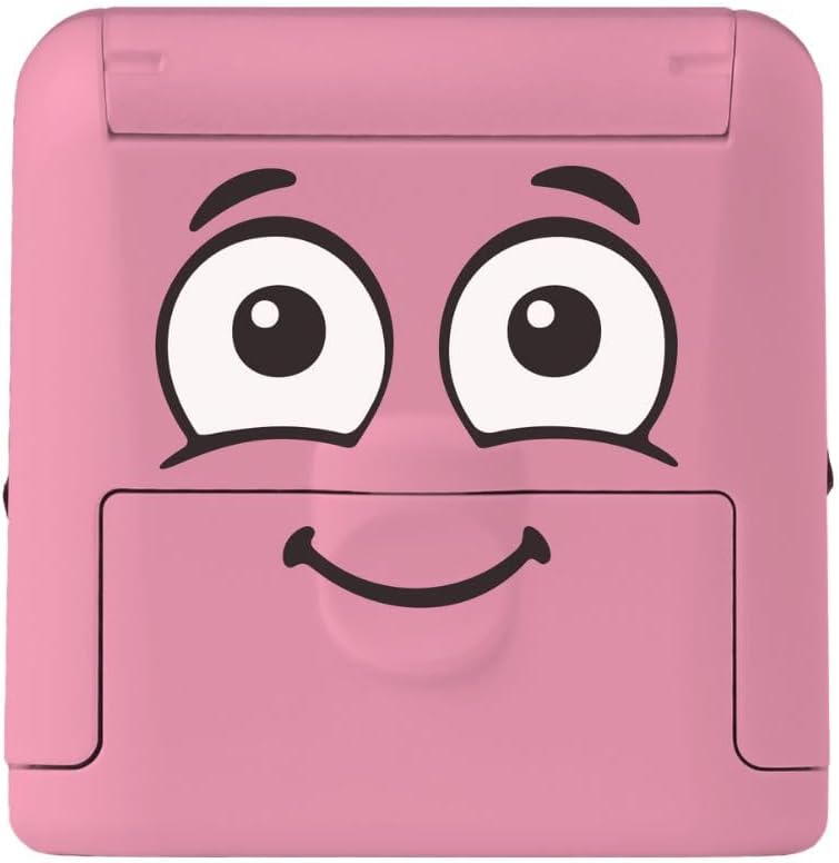 Set Timbrino DIY Marky Personalizzabile per Bambini per Tessuti 38 x 14 mm Rosa - 4 pezzi