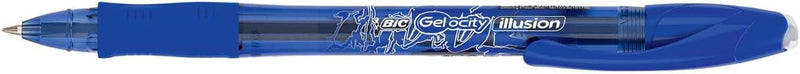 Penna a Sfera Gel BIC Gel-Ocity Illusion Cancellabile Blu