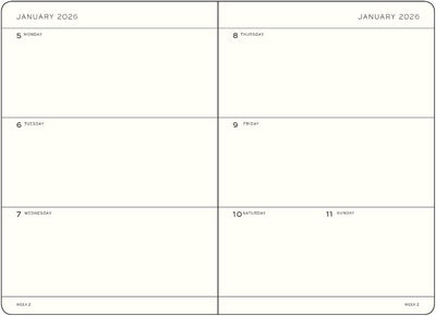 Agenda 18 Mesi Leuchtturm1917 Settimanale Orizzontale A5 con Copertina Rigida Rising Sun 2026