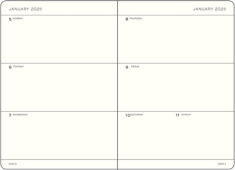 Agenda 18 Mesi Leuchtturm1917 Settimanale Orizzontale A5 con Copertina Rigida Rising Sun 2026