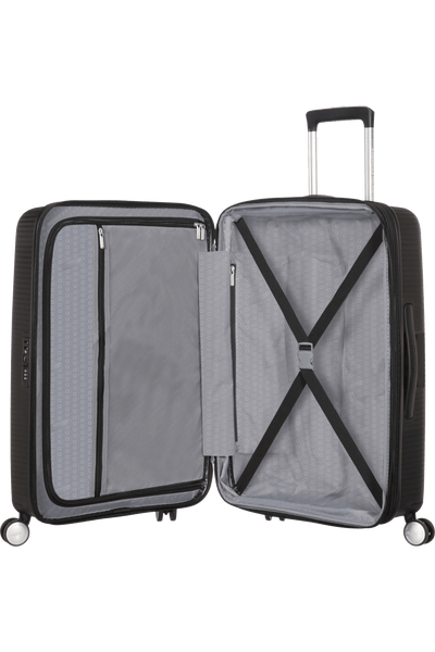 Valigia Media Espandibile American Tourister Soundbox Spinner 67 cm con TSA Bass Black