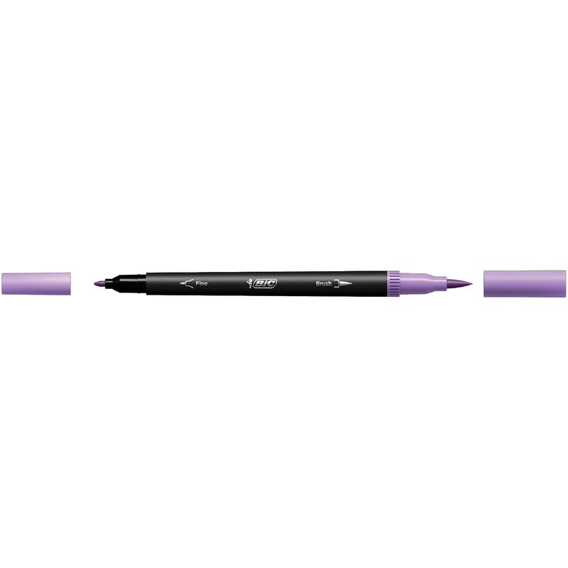 Pennarelli Bic Dual Tip Intensity Pastel con Doppia Punta - 6 pezzi