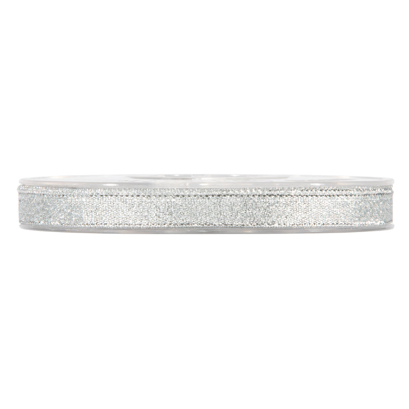 Nastro in Tessuto Shine Argento 10 mm x 30 mt