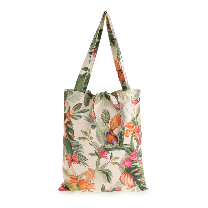 Borsa in Tessuto Tropical Multicolor 45 x 38 cm